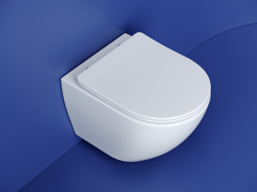 Унитаз подвесной Ceramica Nova METROPOL CN4002T белый с сиденьем микролифт безободковый смыв торнадо - фото 2